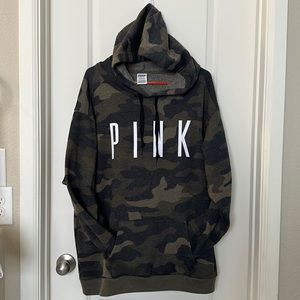PINK Camo Hoodie XL